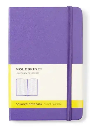 Moleskine Notebook Pkt Squ Bril Vio Hard fronte