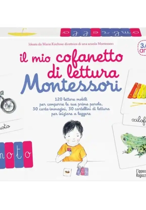 Mio Cofanetto Di Lettura Montessori. Con Carte (il) fronte