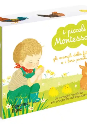 Animali Della Fattoria E I Loro Piccoli. I Piccoli Montessori. Ediz. A Colori. Con 32 Carte (gli) fronte