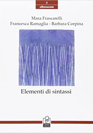 Elementi Di Sintassi - 3ed fronte