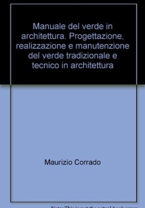 Manuale Del Verde In Architett fronte