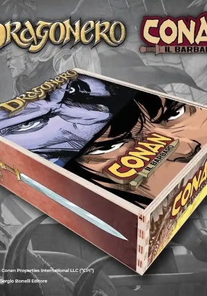 Dragonero-conan Il Barbaro. Box Legno. Con Mappa Hyboriana E Mappa Dell'erond?r fronte