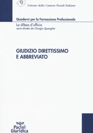 Giudizio Direttissimo E Abbrev fronte