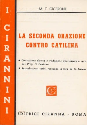 Seconda Orazione Catilinaria fronte