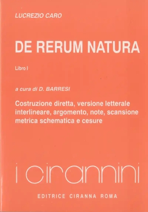 De Rerum Natura - Libro 1 fronte