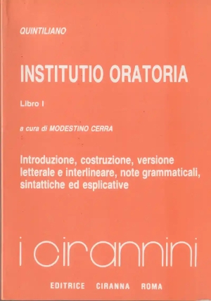 Institutio Oratoria - Lib. I fronte