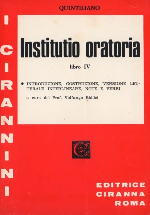 Institutio Oratoria - Lib. Iv fronte
