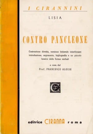 Orazione Contro Pancleone fronte