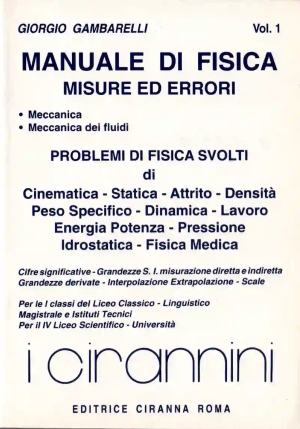 Manuale Di Fisica - Vol. I fronte