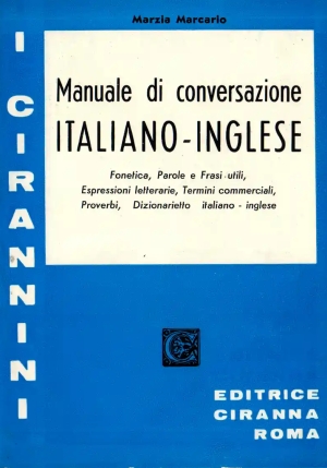 Manuale Di Conversazione: Italiano-inglese fronte