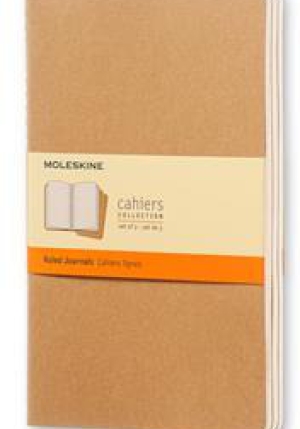 Cahier Jnls Large Ruled Kra.brown fronte