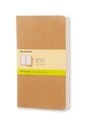 Moleskine Cahier Journals Lg Pla Kraft fronte