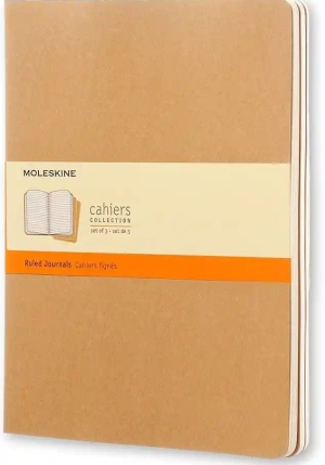 Cahier Jnls Xl Ruled Kra.brown fronte