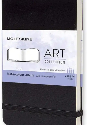 Art Watercolor Album Pocket Black fronte