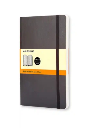 Moleskine Notebook Pkt Rul Black Soft fronte