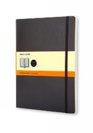 Notebook Xl Ruled Black Soft fronte