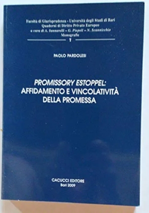 Promissory Estoppel: Affidamento E Vincolativita' Della Promessa fronte