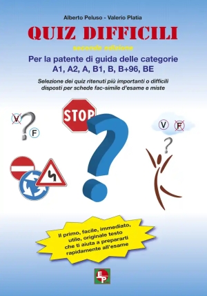 Quiz Difficili Per La Patente Di Guida Delle Categorie A1, A2, A, B1, B, B+96, Be. Selezione Dei Qui fronte