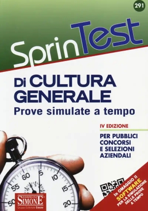 291  Sprintest Di Cultura Generale - Prove Simulate A Tempo fronte