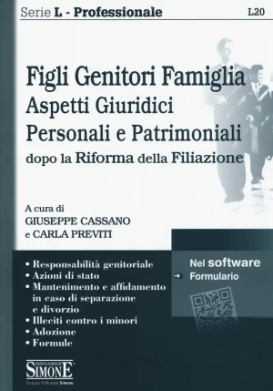 L20  Figli Genitori Famiglia Aspetti Giuridici, Personali E Patrimoniali fronte