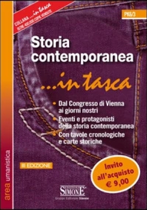 Pk6/3  Storia Contemporanea ... In Tasca fronte