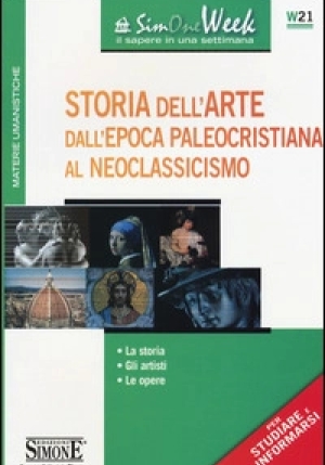 W21  Storia Dell'arte Dall'epoca Paleocristiana Al Neoclassicismo fronte