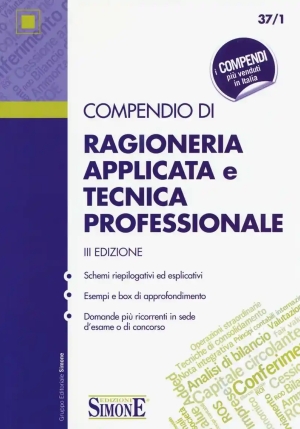 37/1  Compendio Di Ragioneria Applicata E Tecnica Professionale fronte