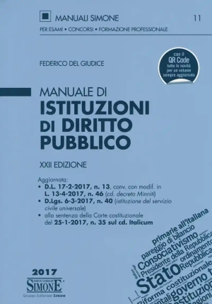 11  Manuale Di Istituzioni Di Diritto Pubblico fronte