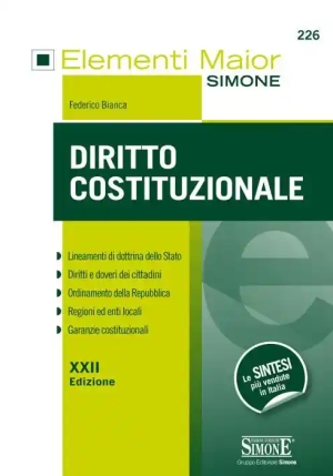 226  Elementi Maior Di Diritto Costituzionale fronte