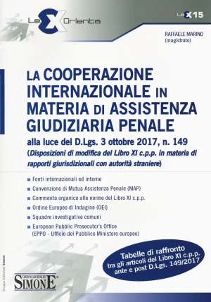 La Cooperazione Internazionale In Materi fronte