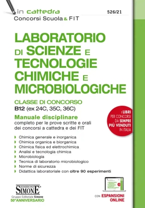 526/21  Laboratorio Di Scienze E Tecnolo Chimiche E Microb Classi Concorso B12 (ex 24c, 35c, 36c).  fronte