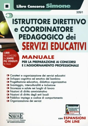 335/1  Istruttore Direttivo E Coordinatore Pedagogico Dei Servizi Educativi. Manuale fronte