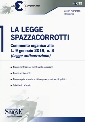 La Legge Spazzacorrotti fronte