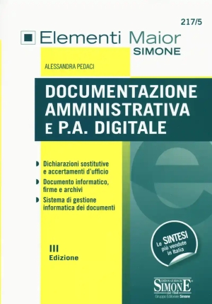 217/5  Documentazione Amministrativa E P.a. Digitale fronte