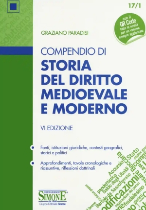 Compendio Di Storia Del Diritto Medievale E Moderno. Con Contenuto Digitale Per Download fronte