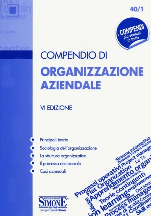 40/1 Compendio Di Organizzazione Aziendale fronte