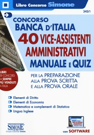 Concorso Banca D'italia 40 Vice Assiste fronte