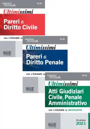 Ultimissimi Pareri Di Diritto Civile-ultimissimi Pareri Di Diritto Penale-ultimissimi Atti Giudiziar fronte