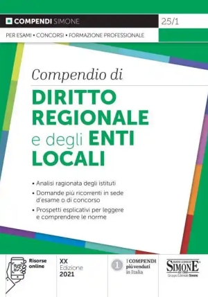 Compendio Di Diritto Regionale E Degli Enti Locali fronte