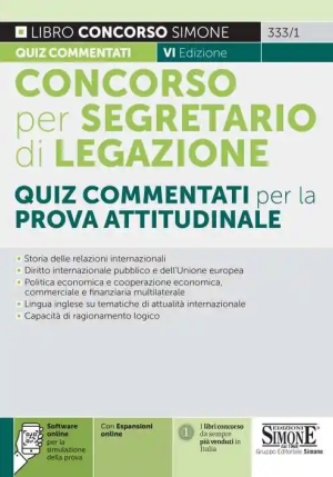 Il Concorso Per Segretario Di Legazione fronte