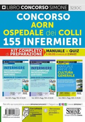 Kit 2v - 155 Infermieri - Aorn - Manuale + Quiz fronte