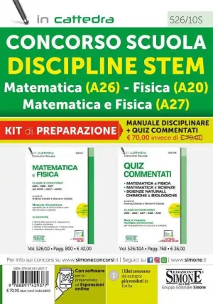 Concorso Scuola Discipline Stem Matemati fronte