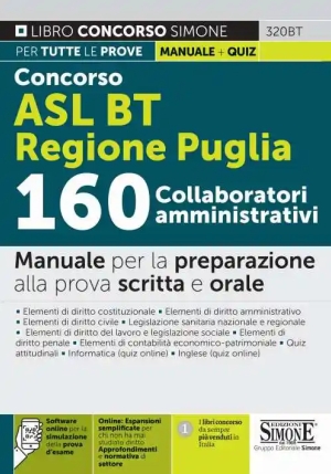 Concorso Asl Bat Regione Puglia - 160 Co fronte