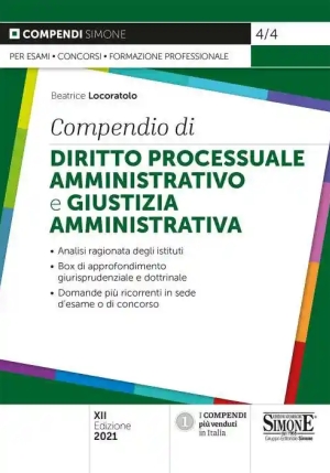 Compendio Di Diritto Processuale Amminis fronte