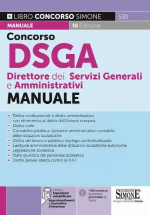 Concorso Dsga Direttore Dei Servizi Gene fronte