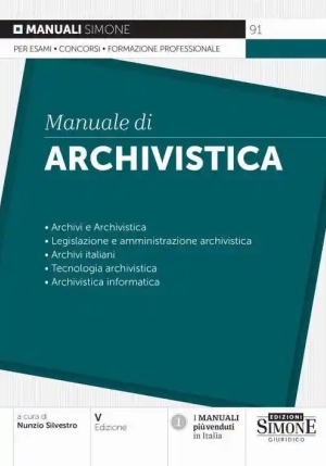 Manuale Di Archivistica fronte