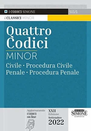 Quattro Codici Minor 22ed.2022 fronte