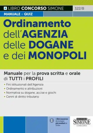 Ordinamento Agenzia Dogane E Monopoli fronte