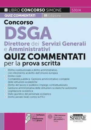 Concorso Dsga Direttore Servizi Quiz 3ed fronte