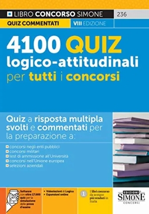 4100 Quiz Logico-attitudinali Per Tutti fronte
